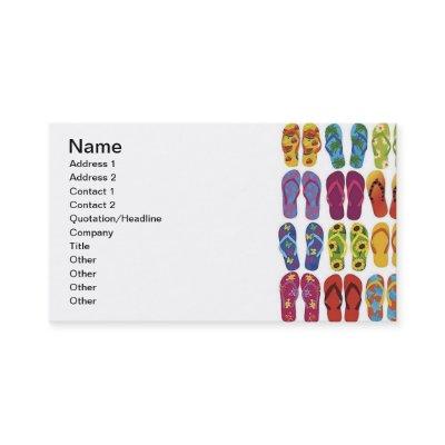 Colorful Flip Flops Vector Set