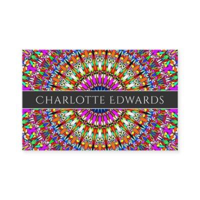 Colorful Floral Geometric Mandala