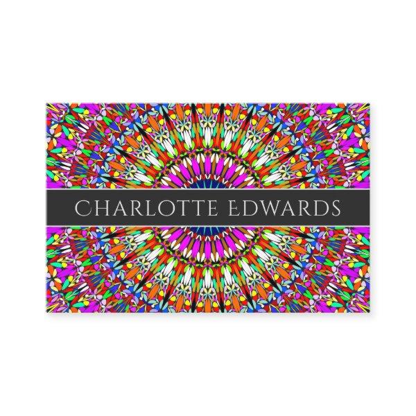 Colorful Floral Geometric Mandala