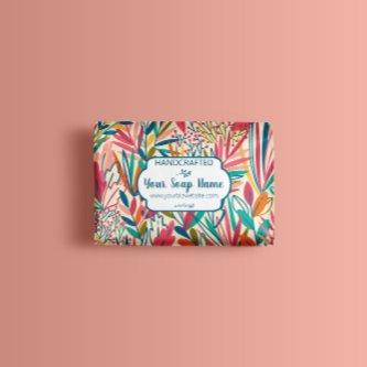 Colorful Floral Soap Wrap Paper Sheet
