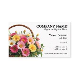 Colorful Flower Basket Florist Floral Designer