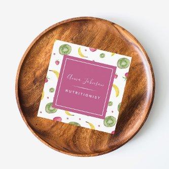 Colorful Fruit Nutritionist Social Media & QR Code Square