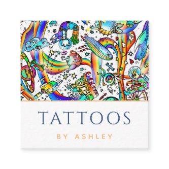 Colorful Funky Psychedelic Tattoo Artist Modern Square