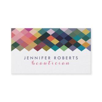 Colorful Geometric Pattern And White