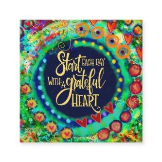 Colorful Grateful Inspirivity Contact Card