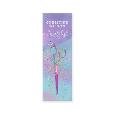 colorful hairdresser scissors design mini