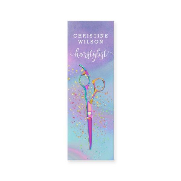 colorful hairdresser scissors design mini