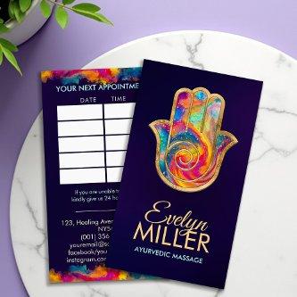 Colorful Hamsa Hand Energy Spiral