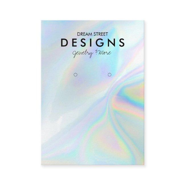 Colorful Holographic Trendy Earring Display Card
