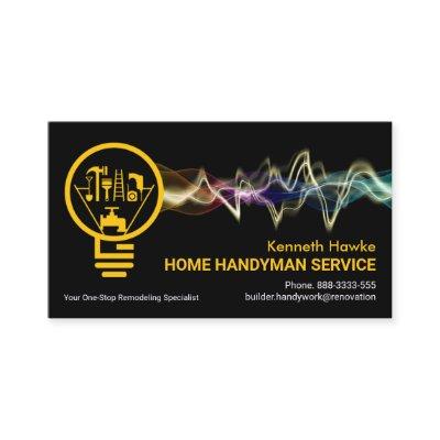Colorful Lightning Powering Handyman Bulb