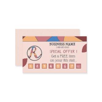 Colorful Loyalty Card with Logo