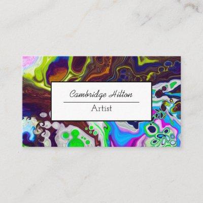 Colorful Marble Abstract Fluid Art
