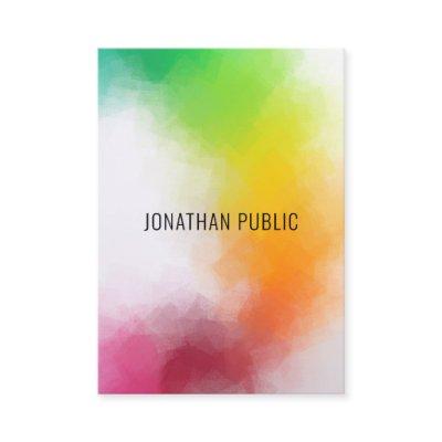 Colorful Modern Abstract Art Elegant Template