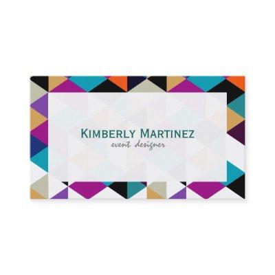 Colorful Modern Geometric Abstract Triangles 4a