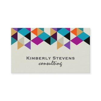 Colorful Modern Geometric Abstract Triangles 4d