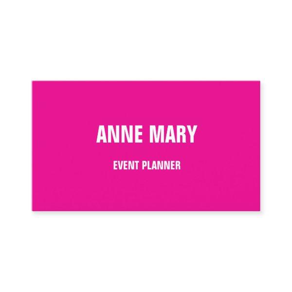 Colorful Modern Hot Pink Girly Bright Cool Trendy