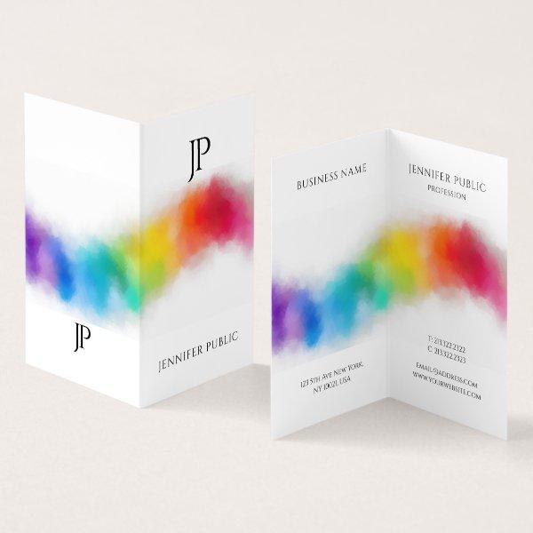Colorful Monogrammed Modern Elegant Template