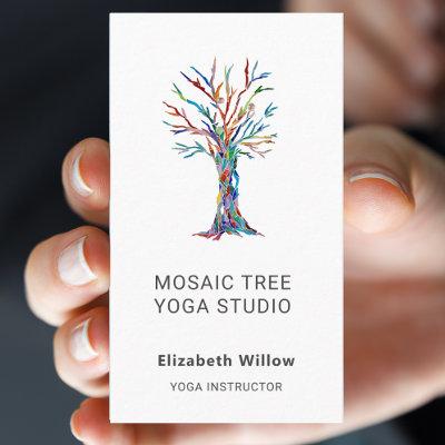Colorful Mosaic Tree Yoga Studio