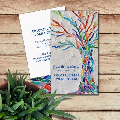 Colorful Mosaic Tree Yoga Studio
