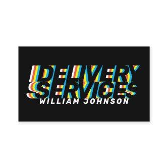 Colorful moving bold text