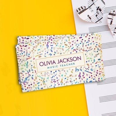 Colorful Music Notes pattern