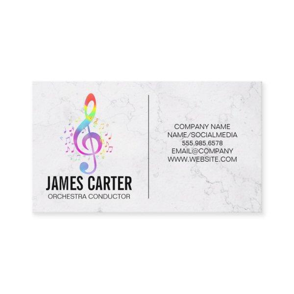 Colorful Musical Note | Orchestra Conductor