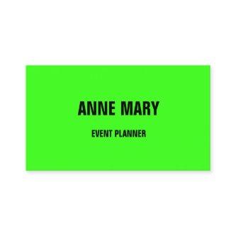 Colorful Neon Green Bright Event Planner  2025
