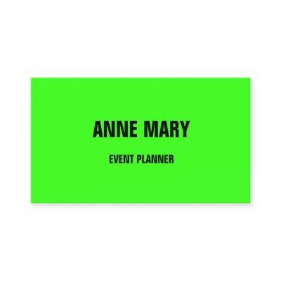 Colorful Neon Green Bright Event Planner  2025