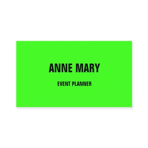 Colorful Neon Green Bright Event Planner  2025