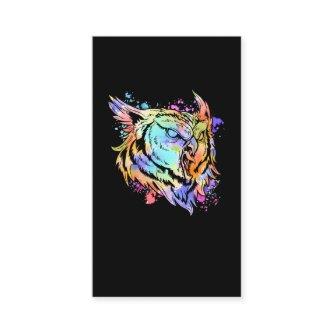 Colorful Owl Art Birds Lover