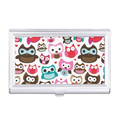 colorful owl pattern  holder