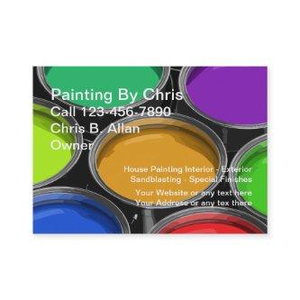 Colorful Paint Cans Painter