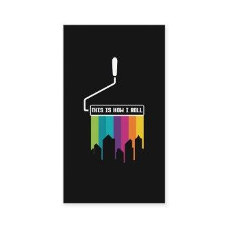 Colorful Paint Roller LGBT Funny Painting