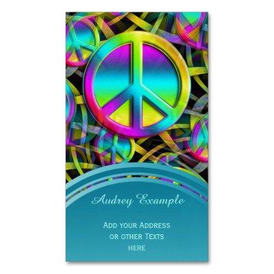 Colorful PEACE seamless pattern + your ideas Magnetic