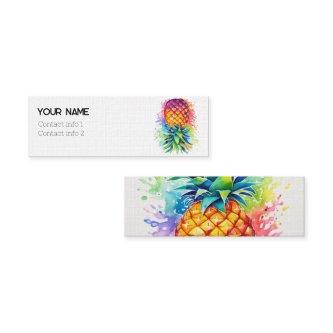 Colorful Pineapple Swinger Calling Card