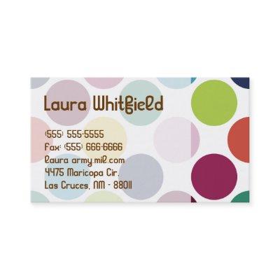 Colorful Polka Dot Bubble Round Dot