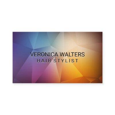 Colorful Polygon Background Loyalty Card