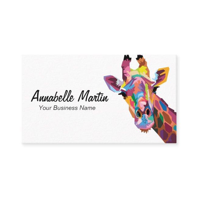 Colorful Pop Art Giraffe
