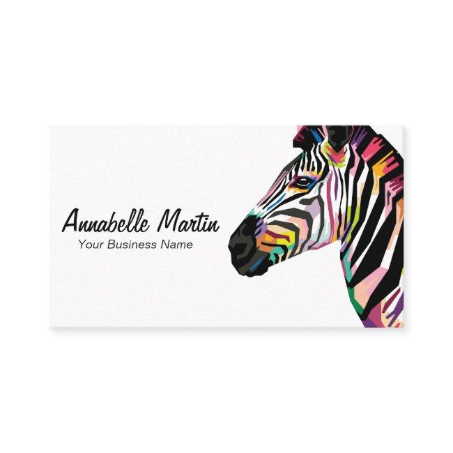 Colorful Pop Art Zebra