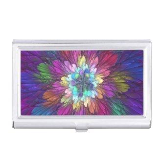 Colorful Psychedelic Flower Abstract Fractal Art  Case