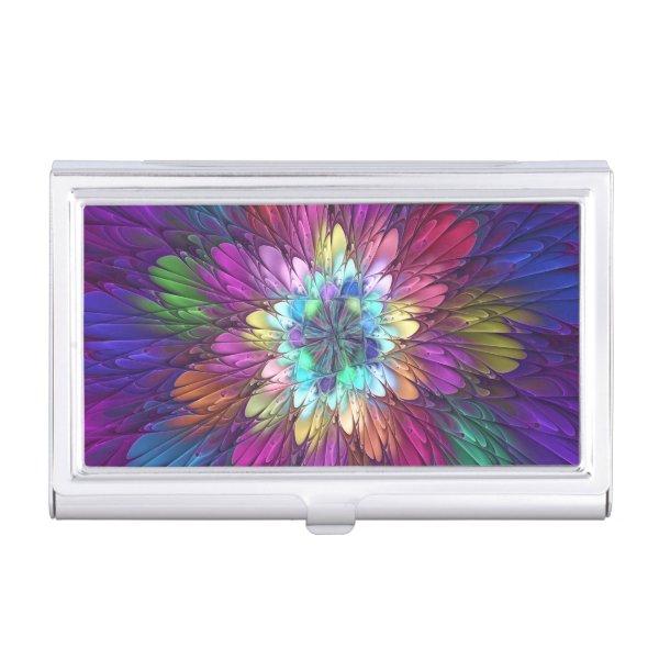 Colorful Psychedelic Flower Abstract Fractal Art  Case