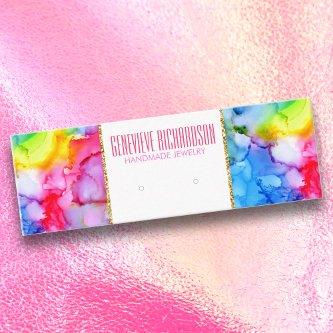 Colorful Rainbow Modern Earring Holder Display Mini