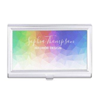 Colorful Rainbow Polygonal -  Holder