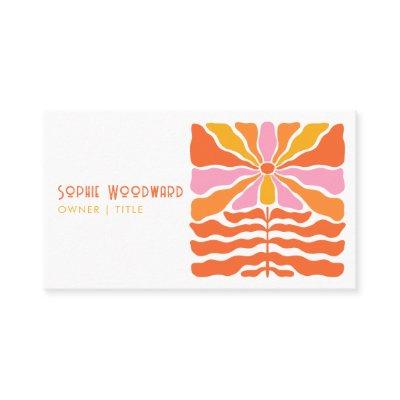Colorful Retro 70's Flower Typography