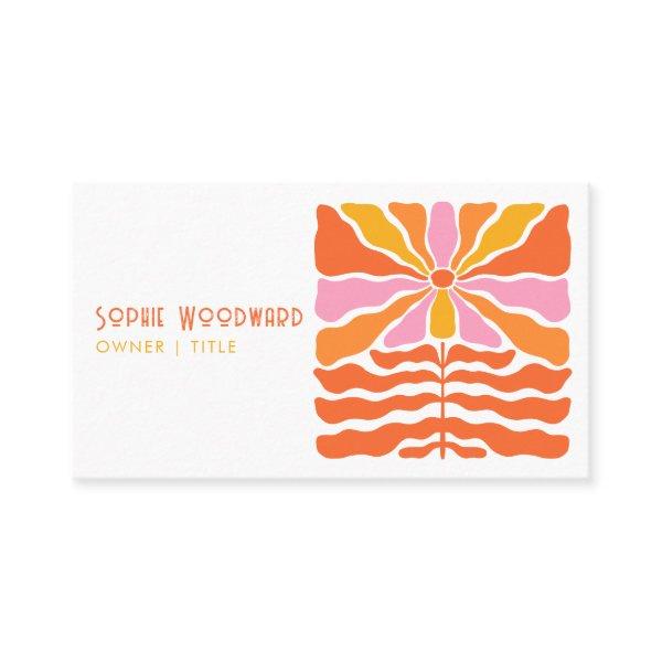Colorful Retro 70's Flower Typography