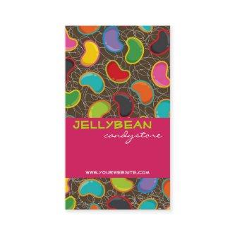 Colorful Retro Fun Jellybeans Pop Profile Card