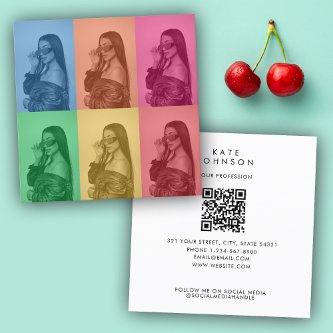 Colorful Retro Pop Art Modern Custom Photo Grid Square