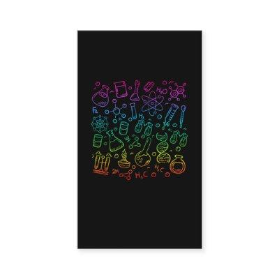 Colorful Science Symbols Chemistry Physics