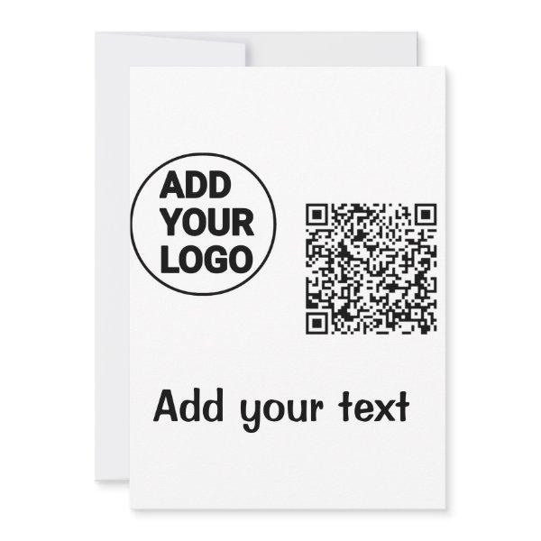 Colorful simple add your logo name text image invitation