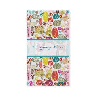 Colorful Simple Hand Drawn Retro Flowers Pattern 3
